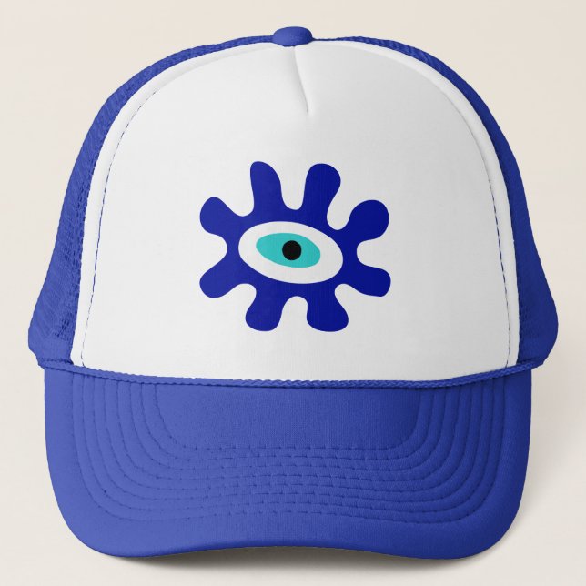 Stylized Evil Eye Trucker Hat (Front)