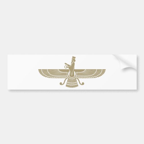 Stylized Faravahar Bumper Sticker