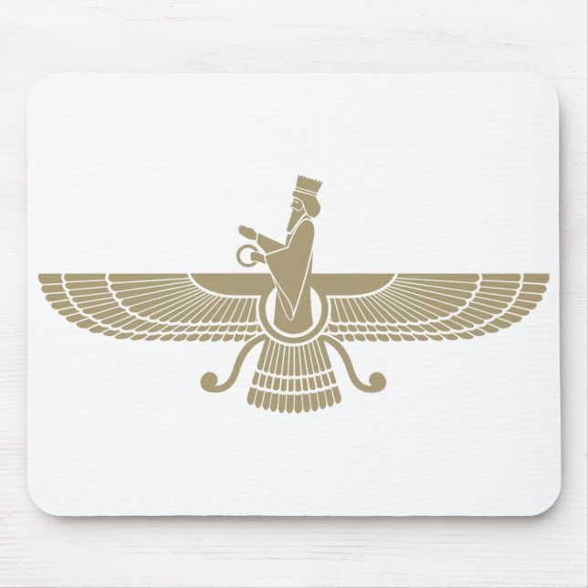 Stylized Faravahar Mouse Pad (Front)