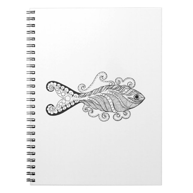 Stylized Fish Notebook (Front)