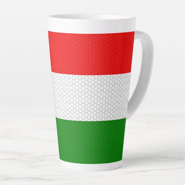 Stylized Flag of Hungary  Latte Mug (Right Angle)