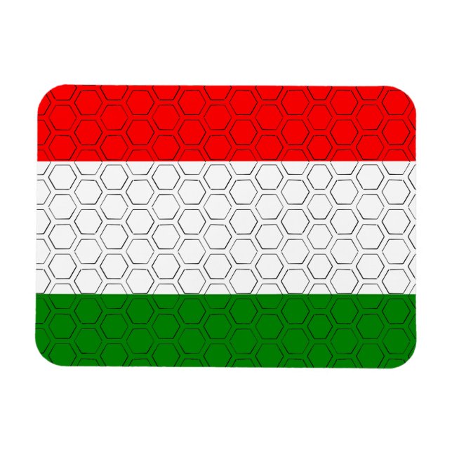 Stylized Flag of Hungary  Magnet (Horizontal)