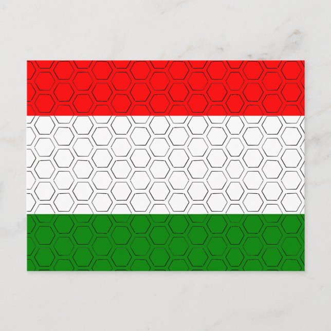 Stylized Flag of Hungary    Postcard (Front)