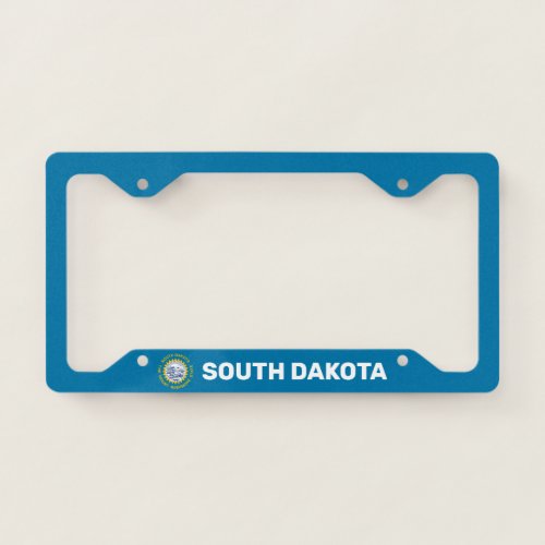 Stylized Flag of South Dakota License Plate Frame