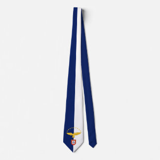 Stylized Flag of the Azores, Portugal Neck Tie