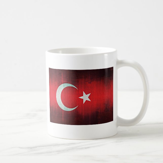 Stylized Flag of Turkey Coffee Mug (Right)