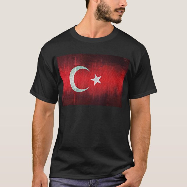 Stylized Flag of Turkey T-Shirt (Front)