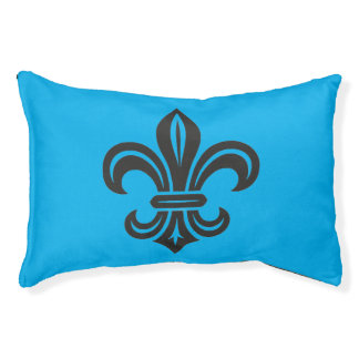 "Stylized Fleur-de-lis" Dog Bed