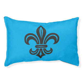 "Stylized Fleur-de-lis" Dog Bed