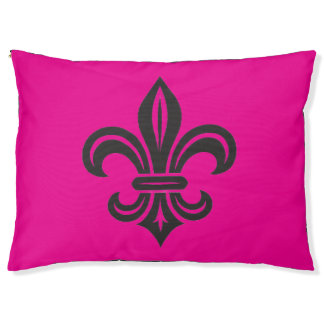 "Stylized Fleur-de-lis" Dog Bed