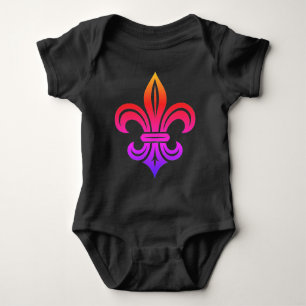 "Stylized Fleur-de-lis" T-Shirt Baby Bodysuit