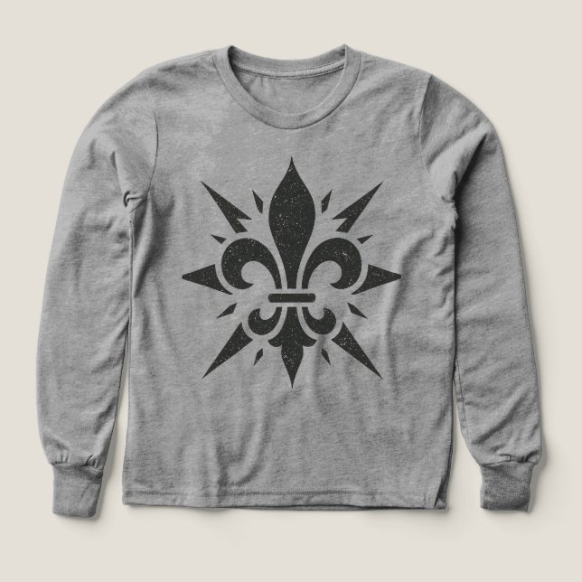 "Stylized Fleur-de-lis" T-Shirt Tri-Blend Shirts (Design Front)