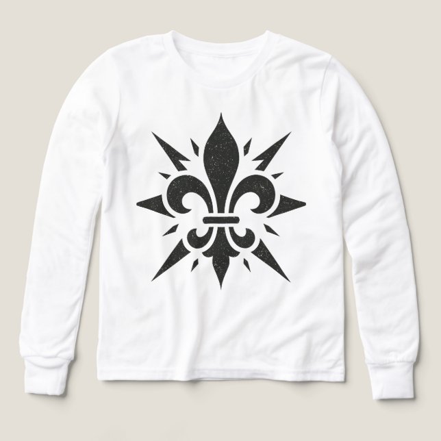 "Stylized Fleur-de-lis" Tri-Blend Shirts (Design Front)