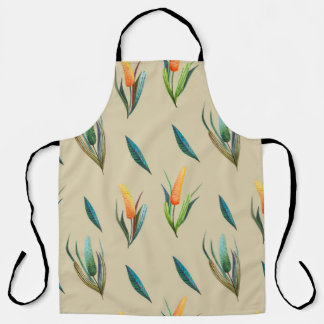 Stylized Floral Elegance: Endless Beauty. Apron