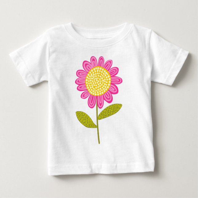 Stylized Flower Baby T-Shirt (Front)