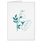 Stylized Flower in Teal (Front)