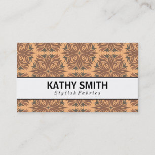 Stylized Flower Pattern II Chic Business Card