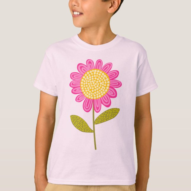Stylized Flower T-Shirt (Front)
