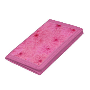 Stylized Flower Trifold Wallet with Artistic Touch