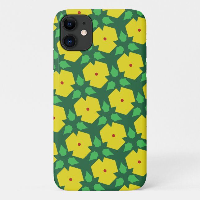 Stylized Flowers Case-Mate iPhone Case (Back)