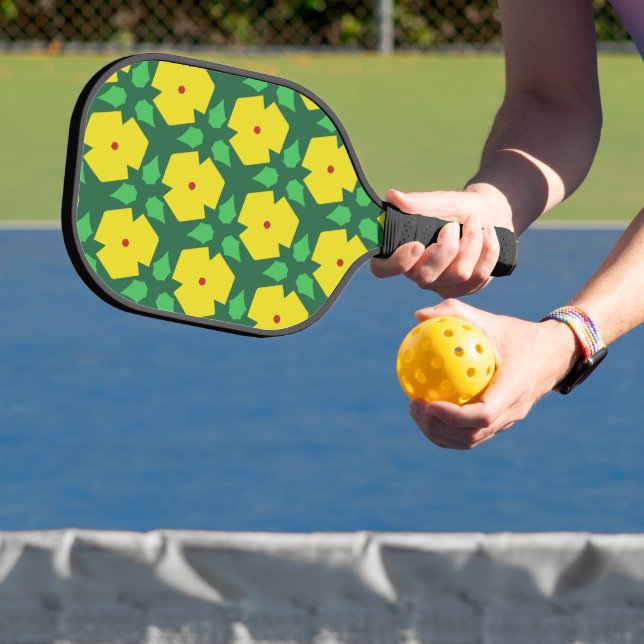 Stylized Flowers  Pickleball Paddle (Insitu)