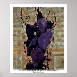 Stylized Flowers Poster