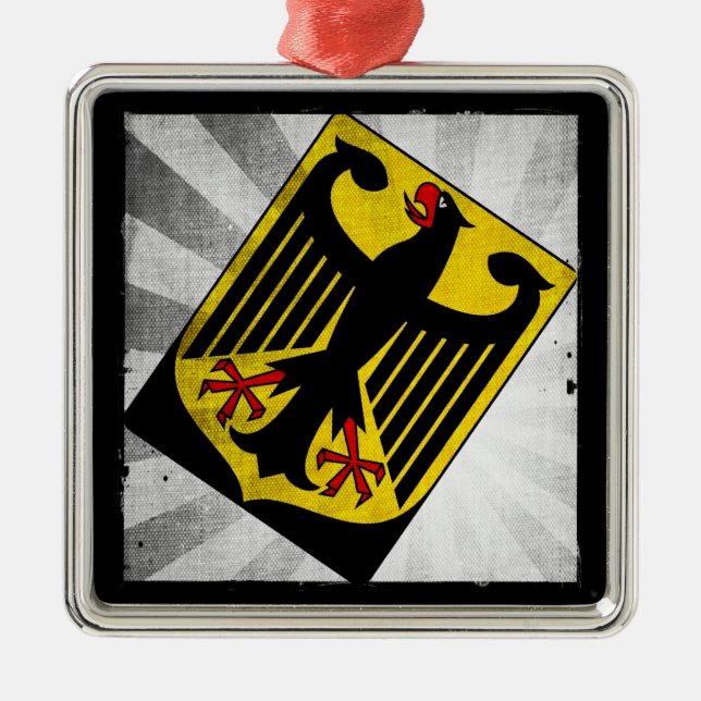 Stylized Germany COA Metal Ornament (Front)