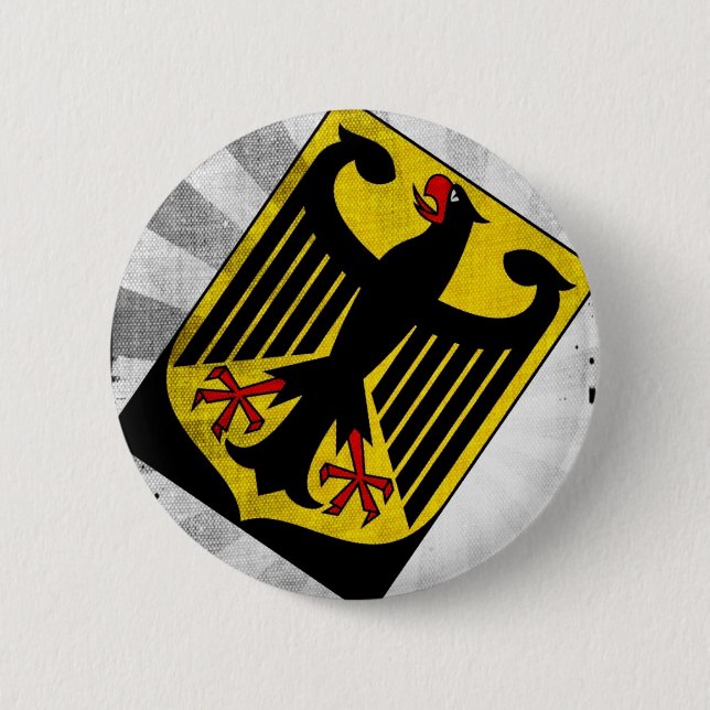 Stylized Germany COA Pinback Button (Front)