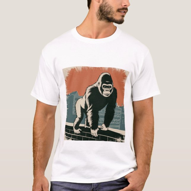 Stylized gorilla  T-Shirt (Front)