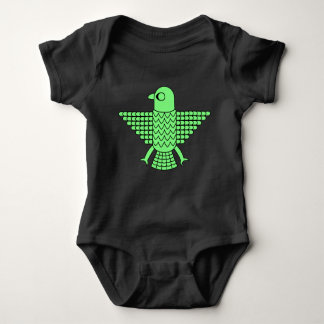 Stylized Green Falcon Baby Bodysuit
