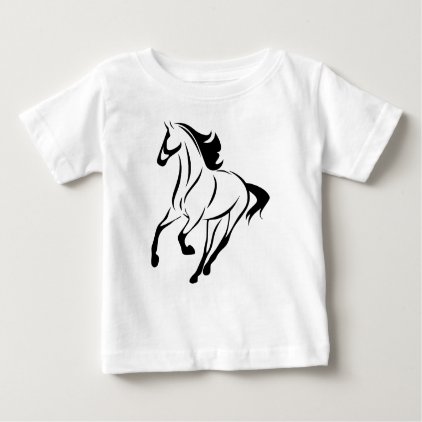 Stylized Horse Baby T-Shirt