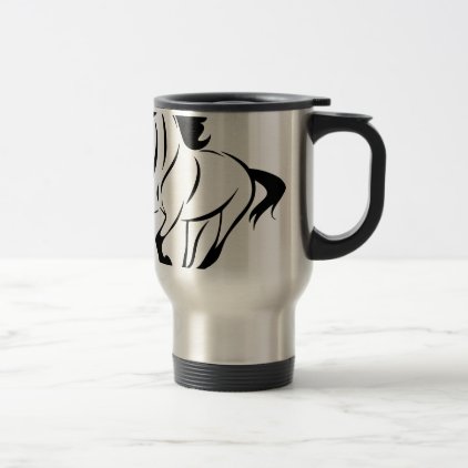 Stylized Horse Travel Mug