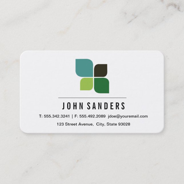 Stylized Icon Business Card (Front)