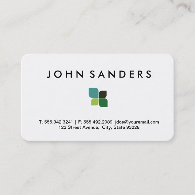 Stylized Icon Business Card (Front)