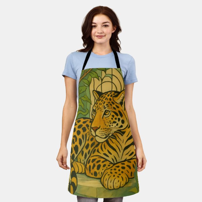 Stylized Jungle Elegance Apron (Worn)