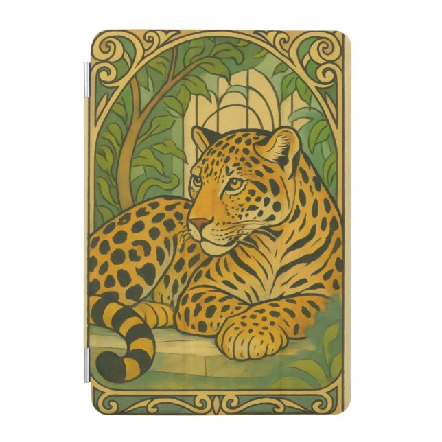 Stylized Jungle Elegance iPad Mini Cover (Front)