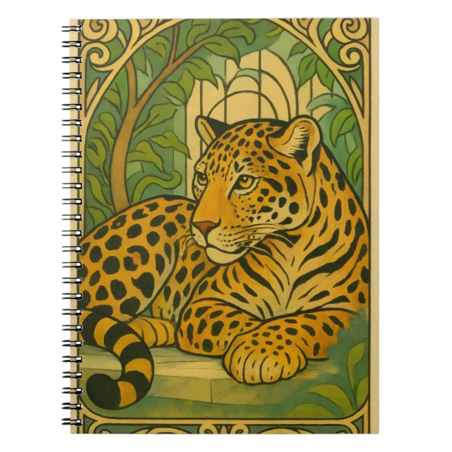 Stylized Jungle Elegance Notebook (Front)