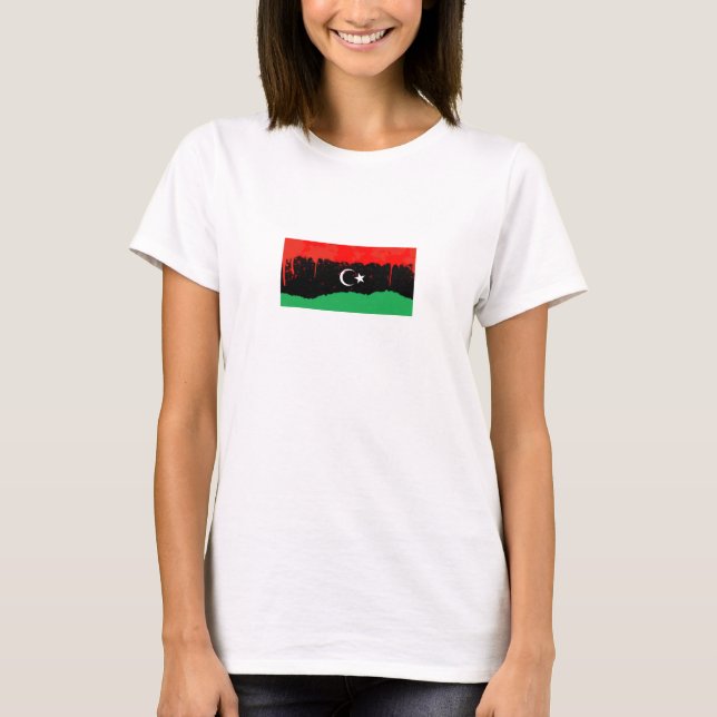 Stylized Kingdom of Libya Flag T-Shirt (Front)