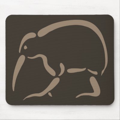 Stylized Kiwi Mouse Pad