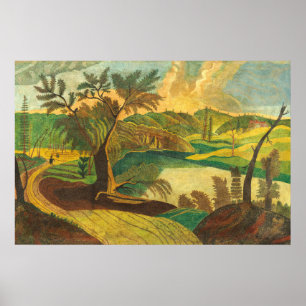 Stylized Landscape - American Fine Art Poster