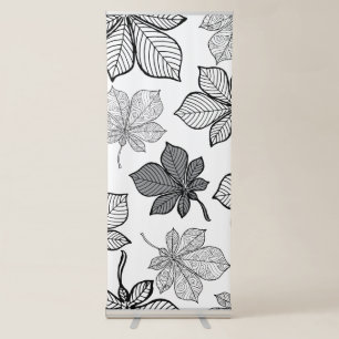 Stylized leaves 2 retractable banner
