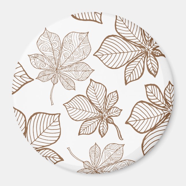 Stylized leaves 4 magnet (Front)