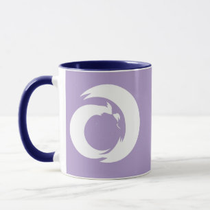 Stylized Letter "A" Monogram Modern Art Mug