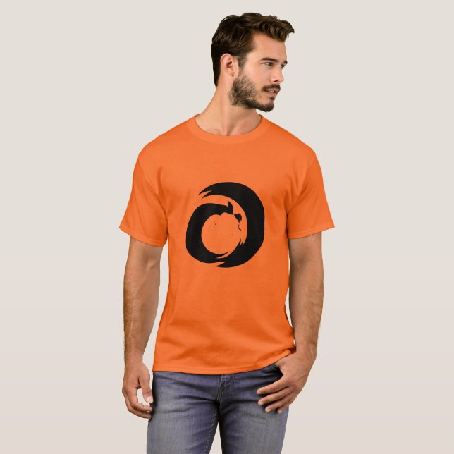 Stylized Letter "A" Monogram Modern Art T-Shirt (Front Full)