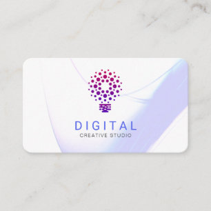 Stylized Light Bulb Business Card