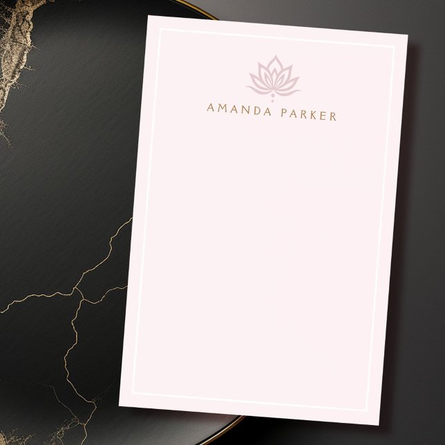 Stylized lotus flower pink yoga healing post-it notes (Stylized lotus flower pink yoga healing post-it notes)