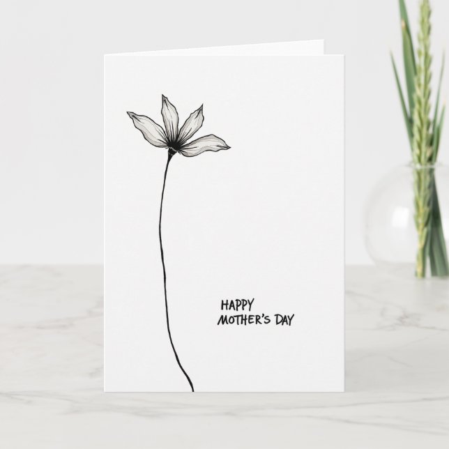 Stylized Mothers Day Art Card (Front)