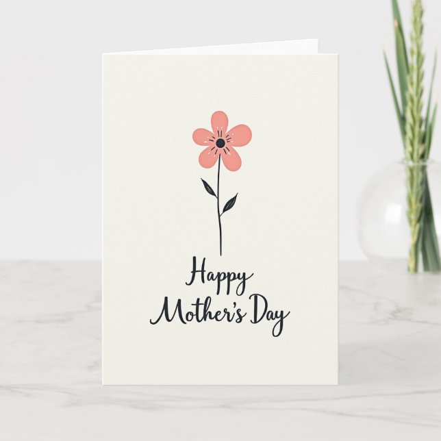 Stylized Mothers Day Card (Front)