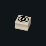 "Stylized Number 0" Rubber Stamp<br><div class="desc">Stamp features a stylish presentation of the number 0.</div>