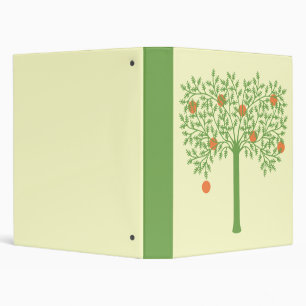 Stylized Orange Tree Binder